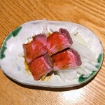 日本酒と個室居酒屋 農家の慶 - 低温熟成ローストビーフ