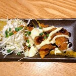 日本酒と個室居酒屋 農家の慶 - マグロメンチカツタルタルソース