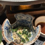 旬菜 さかなと酒 匠海 隠れ家 - 緑の葉物野菜の一品もありました