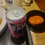 松のや - コロッケとファンタ
