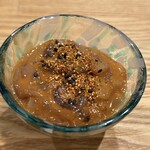 旬の薫り mizoe - 自家製真いかの塩辛　770円　七味唐辛子掛け