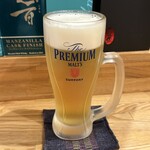 旬の薫り mizoe - プレミアムモルツ生ビール　ジョッキ　980円