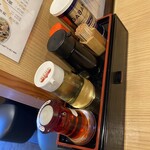 笠岡らーめん TAKETONBO - 卓上調味料です