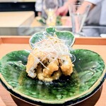 日本料理 晴山 - 対馬の穴子　焼き茄子のソース