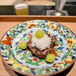 日本料理 晴山 - 志筑鴨と香茸