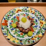 日本料理 晴山 - 志筑鴨と香茸