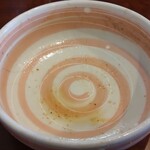 麺屋 おざわ - 完食後の丼ぶり