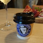 ピザとハムと時々ワイン ボンジョルノ食堂 - つきだし（かぼちゃスープ）