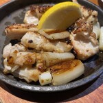 広島お好み焼 なお家 - 軟骨とネギ鉄板焼き