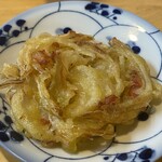 手打うどん 松屋 - 玉ねぎ天