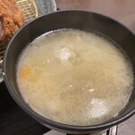 とんかつ 和栗 - 豚汁(2025年10月19日撮影)