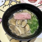 スシロー - あさり入り貝だし塩ラーメン