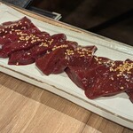 ホルモンとく - レバ焼：1100円　2皿目