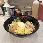 東京油組総本店 銀座組 - 油そば大盛り（半熟卵トッピング）