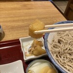 朝日庵 - 箸休めの肉じゃがですね