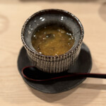 登喜和鮨 - もずく蟹ときのこの茶碗蒸し