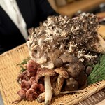 登喜和鮨 - 天然舞茸　桜しめじ　松茸