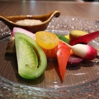 ダルマット 六本木ヒルズ店 - 農園直送野菜のバーニャカウダ。