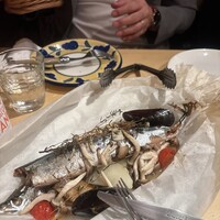 トラットリア ラ グロッタ - 秋刀魚のカルトッチョ