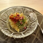 楠本 - 毛蟹と雲丹とお酢のジュレ