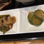 わ楽 - お漬物、昆布などの佃煮系　これだけでご飯いける