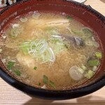 北陸金沢 まわる寿し もりもり寿し - あら汁