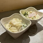 煮売屋 ばぁちゃん家 - キャベツとブロッコリーと明方ハムのマヨネーズ和え