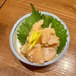 炭火とうまいもん 暁 - サーモンの塩辛