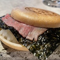 Mark Matsuoka Grill - ランチについてたおにぎり最中