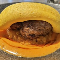 Mark Matsuoka Grill - お肉屋さんのオムバーグ