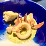 セルサルサーレ - （前菜1）イタリア産アーティチョーク・秋茄子・イカのフリットミスト
