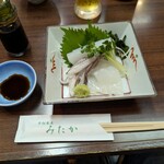 手打蕎麦 みたか - 料理写真:「アオリイカ刺身」