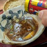 手打蕎麦 みたか - 七色を振って