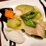 翠亨園 - イカとザーサイ炒め