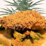 トラットリア パッパ - 甘鯛、松笠焼きにパン粉とからすみ