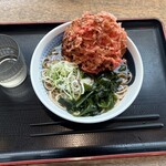 しぶそば 中央林間店 - 今回頼んだ紅生姜のかき揚げそば