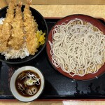 小諸そば - 料理写真:■上天丼セット¥830