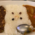 VOVOVOLLON - 2種盛りカレー・猪カレー＋やさいカレー