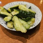 炭火焼 うさぎや - きゅうり漬け