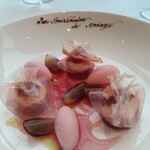 フィリップ・ミル 東京 - サングリア香るサヴァラン　葡萄のソルベとオパリーヌ　オレンジとバニラのクーリ