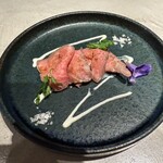 和牛料理 蓮 - 和牛カルパッチョ