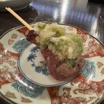 串やき いっしん - ネギ森特上レバー