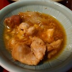 ぼたん - 鳥すき焼きうぃ卵に絡めていただきます