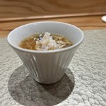 鮨ト酒肴 富かわ - キノコの茶碗蒸し