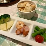 ヴィオニエ - チーズフォンデュの具(=^x^=)