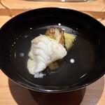 鮨処 池上 - 五島スジアラ 焼松茸 飛騨高山茄子