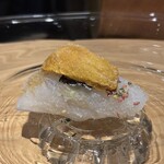 鮨処 池上 - 烏賊 利尻の雲丹