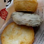 ねり天ぷら大寅 - 料理写真:えびれんこんはさみ揚げ（上）