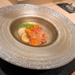 心一 - 赤貝 九条ネギ 月光百合根 ぬた