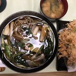 釜めしたかひさ - かき揚げ南蛮蕎麦
